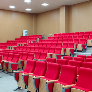 Venta al por mayor de asientos de iglesia de tela de lujo y sillas de pasillo con <span class=keywords><strong>escritorios</strong></span> de madera de fabricantes - Product Image 4