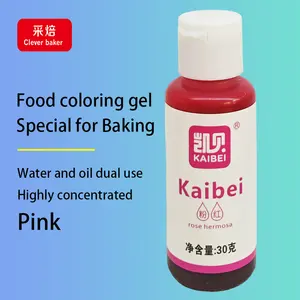 30g Food Coloring Gel 21colors Halal Pigment Hot Selling Liquid Food Colours For Bakery Cake Decoration