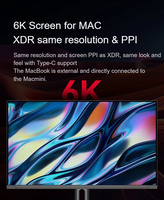 Moniteur IPS Retina 6K de 32 pouces, 218PPI, HDR600, 99% DCI-P3, pour la conception professionnelle et le montage vidéo 4K/8K