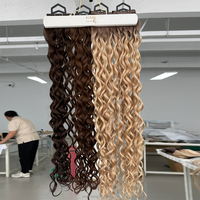 Extensions de cheveux humains Genius Weft invisibles russes de qualité salon, double trame, volume accru, fournisseur d'usine