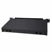 1U 12 Portlu Fiber Optik Patch Panel, Sürgülü Çekmece ve Eklem Tepsisi ile 19 İnç Raf Montajı için SC FC LC uyumlu