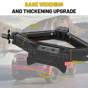 แม่แรงยก<span class=keywords><strong>รถ</strong></span>แบบกรรไกร ยี่ห้อ Juhong ขนาด 2 ตัน แบบแมนนวล พับเก็บได้ พร้อมประแจเหล็ก สำหรับเปลี่ยนยาง<span class=keywords><strong>รถ</strong></span>ยนต์ ช่วยประหยัดแรง  ความสูงยกได้ 100-395 มม. สีดำ - Product Image 2
