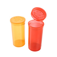 Flacons à couvercle à charnière DR Pop Top de capacité personnalisée 6 9 13 19 60 90, conteneur à sécurité enfant, flacons à couvercle à charnière