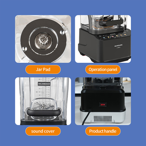 <span class=keywords><strong>Frullatore</strong></span> <span class=keywords><strong>Professionale</strong></span> ad Alta Velocità di Grande Capacità in Acciaio Inox con Controllo Touch Screen per Uso Commerciale - Product Image 4