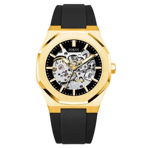 Nouvelle tendance : Montres mécaniques automatiques de luxe pour hommes avec bracelet en silicone et cadran ajouré - Product Image 6