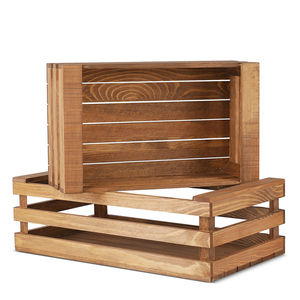 Cheap wooden fruit crates for sale OEM ODM wooden crate set of 2 pieces unfinished wood crates wholesale