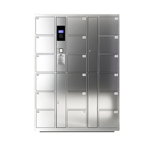 Casier intelligent en acier inoxydable à 4, 6, 8, 10, 12 portes avec serrure électronique à code pour le stockage intelligent des colis - Product Image 3