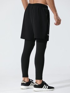 Người Đàn Ông Của Nén Chạy Quần <span class=keywords><strong>2</strong></span> Trong 1 Nhanh Chóng Khô Tập Thể Dục Thể Thao Quần Short Phòng Tập Thể Dục Xà Cạp Với Túi Và Khăn Vòng Lặp - Product Image 5