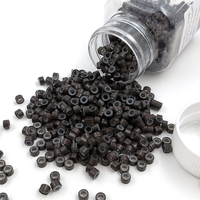 4.5mm Silicone Doublé Micro Anneaux Liens Perles 1000 Pcs Ensemble pour Extensions de Cheveux I-TIP