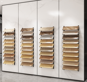 Présentoir multifonctionnel en bois pour plancher, tissu mural, carrelage suspendu, échantillon de plinthe, <span class=keywords><strong>planche</strong></span> à roulettes, support d'affichage - Product Image 4