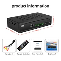 Decodificador DVB T2 H.265 compatible con MPEG4 WIFI YOU-TUBE 1080P DVB T2 decodificador DIgital DVB T2 HD receptor.
