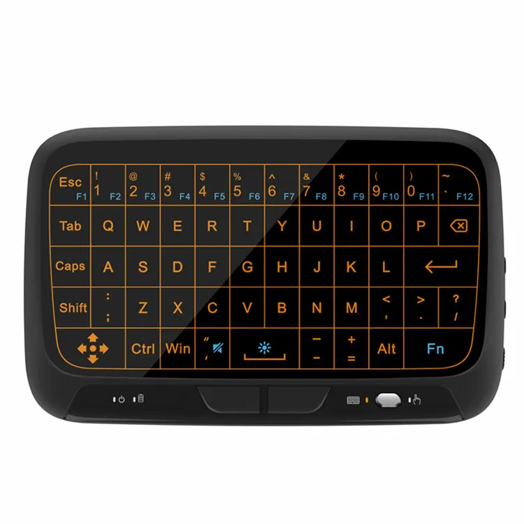 Soyeer Newest H18 backlit Touchpad Wireless Mini Keyboard 2.4g air mouse universal remote control for android tv box
