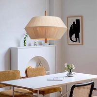 Lustre antique français pour plafond haut, luminaires pour salle à manger, style vintage, chambre à coucher, luminaires suspendus créatifs de style japonais Wabi Sabi