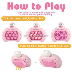 Rompecabezas de mano para niños, luz de memoria, electrónico, rápido, empuje rápido, juego Pop, juguete antiestrés - Product Image 4