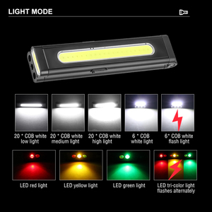 Stylo-lampe à règle <span class=keywords><strong>LED</strong></span> rechargeable magnétique X617 avec outils intégrés, rotation à 180 degrés, étanche IPX4, charge de type C pour atelier - Product Image 5