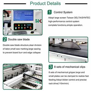 Tự động cắt Gỗ CNC Bảng điều khiển máy tính Máy tính trượt Bảng đồ nội thất chế biến gỗ tự động qua lại chùm Saw - Product Image 3