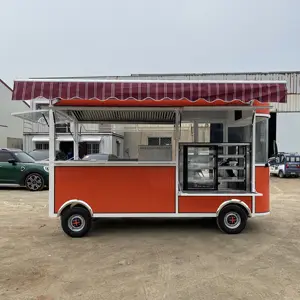 Vente chaude de magasin d'usine équipement de cuisine complet mobile électrique polyvalent restauration rapide collation restauration van camion chariot