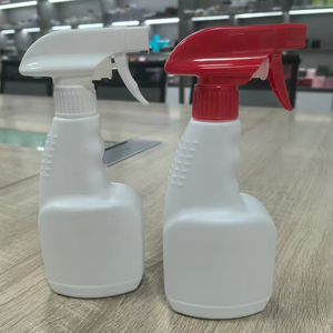HDPE Cuadrado vacío 500ml Botella de rociador de gatillo de plástico Botellas de spray de niebla vacías Limpiadores líquidos Capacidad de 16 oz Impresión de logotipo - Product Image 5