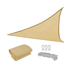 Custom Size Polyester White Triangle And Rectangle Outdoor Rain Proof Sunshade Sail For Sale