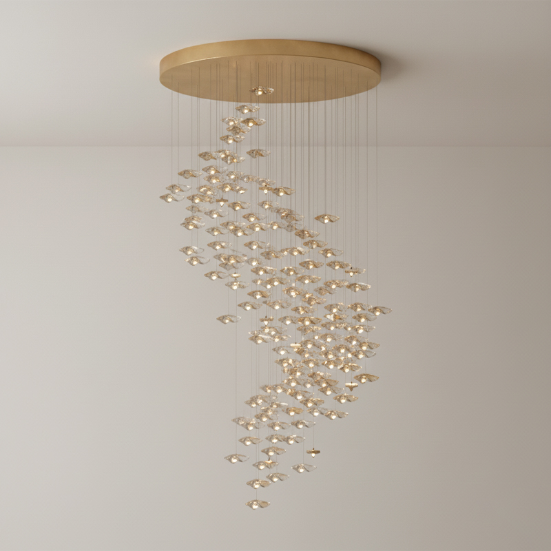 CLEAR & GOLD       D 150cm x H 300cm