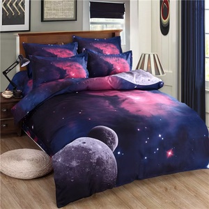 Cao Cấp 3D In Ấn Không Gian Sao <span class=keywords><strong>Galaxy</strong></span> Duvet Comforter Bìa Thiết Lập Vũ Trụ Bên Ngoài Không Gian Theo Chủ Đề Nhà Dệt ODM/OEM Bộ Đồ Giường Bộ - Product Image 4