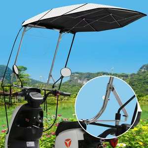 Nouveau Auvent de Pluie Universel pour <span class=keywords><strong>Scooter</strong></span> Pliable et Vélo Électrique, Pare-Soleil pour Moto, <span class=keywords><strong>Abri</strong></span> Rapide à Installer - Product Image 4