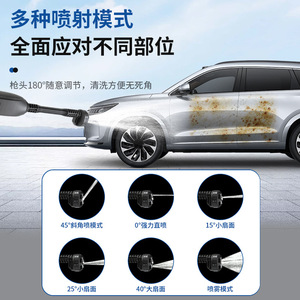 Pistola de lavado de coches inalámbrica de alta presión, 21V, 2,5 MPa, batería de litio portátil, kit de herramientas de riego para jardín, para lavado de coches y plantas - Product Image 1