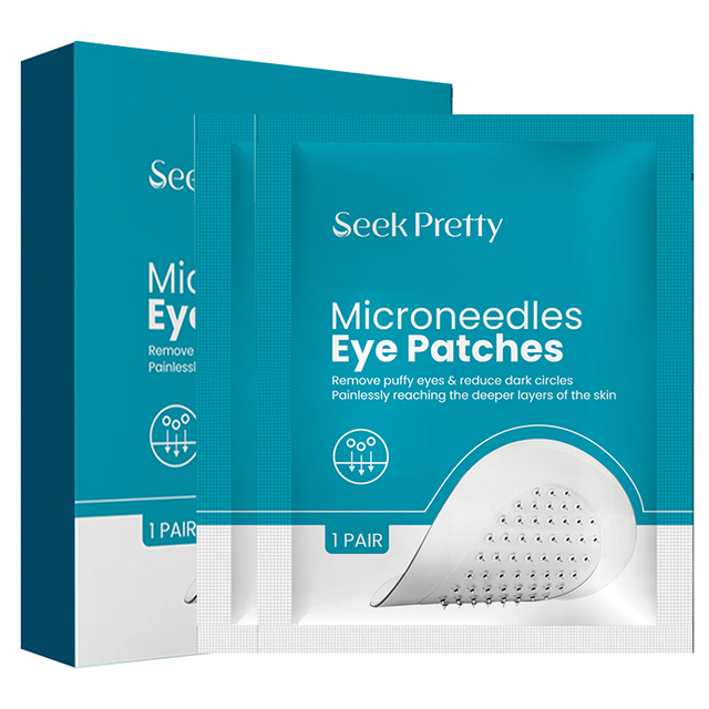 2024 Custom Anti-Puffiness Collagen Microneedle Eye Mask Hyaluronic Acid Micro Infusion Patches Microneedling Under Eye Patches