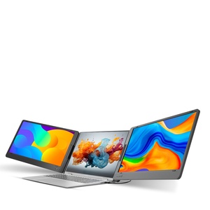 15.6 inch FHD Màn hình kép mở rộng <span class=keywords><strong>LCD</strong></span> 1080P Màn hình xách tay có thể gập lại máy tính xách tay thông minh chơi game ba màn hình hiển thị màn hình máy tính - Product Image 6