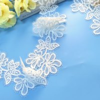 Accessoires de lingerie de luxe écologiques avec bordure en dentelle florale 3D traditionnelle et broderie pour la fabrication DIY – Fourniture d'usine