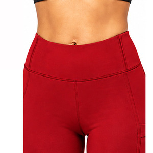 <b>Top</b> Trending Women's High Waist Four-way Stretch Tummy Control Eco-Friendly Spandex/Polyester/Cotton Solid Full Length <b>Leggings</b> - Product Image 5