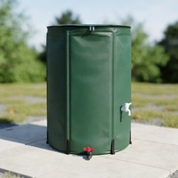 Réservoir d'eau de pluie pliable de 100 gallons, fût de récupération d'eau de pluie pliable