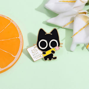 دبابيس المينا مخصص عضو دبابيس طية صدر السترة شارات الكرتون عمر هدية للأطفال أصدقاء <span class=keywords><strong>Scaredy</strong></span> نادي القط - Product Image 2