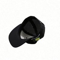 Casquette de baseball en maille à 6 panneaux de haute qualité, séchage rapide, trous de ventilation, broderie 3D, ajustée, style sportif, vente en gros