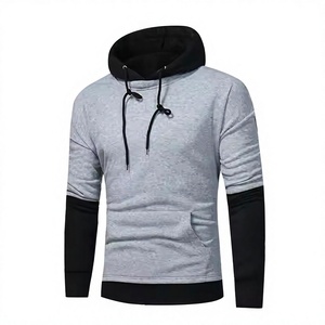 Sudadera con Capucha para Hombre, Corte Ajustado, Color Sólido, Tejido de Algodón, Estilo Casual para Otoño, con Bolsillos, Transpirable - Product Image 1