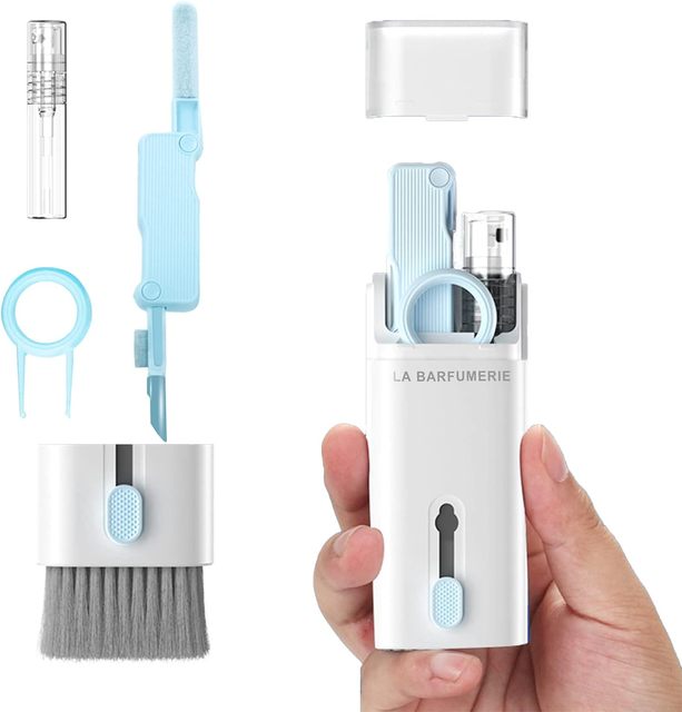 Manufacture 7 in 1 Multifunctional Keyboard Earphone Electronics Cleaner Brush Kit Computer Phone Cleaning Set