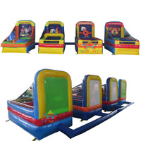 Jeux de carnaval gonflables en plein air Jeux gonflables pour événements Lancer des jeux de hache de tir pour les enfants