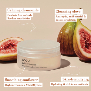 Label privé <span class=keywords><strong>Lait</strong></span> <span class=keywords><strong>nettoyant</strong></span> naturel à la camomille et à la figue Élimine l'excès d'huile Purifier les pores Équilibre Gel clarifiant pour le <span class=keywords><strong>visage</strong></span> pour la <span class=keywords><strong>peau</strong></span> Gelée Propre - Product Image 4