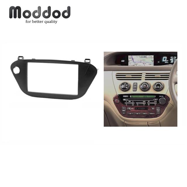 Double Din Stereo Panel for 2005 Toyota Vista Ardeo Fascia Radio DVD Dash Installation Mount Trim Kit Face Plate Frame Bezel