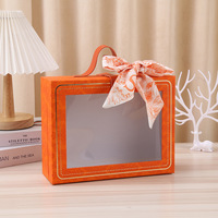 Boîte-cadeau d'emballage pliable personnalisée en gros/emballage de boîte-cadeau de luxe avec fenêtre transparente