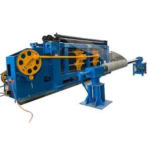 Automatic gabion metal wire mesh weaving machine