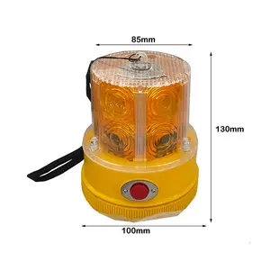 Train Safety Green American Type Mid Size Railway Safety Strong Magnet Flash LED Safety Beacon Light