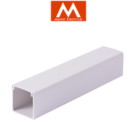Goulotte carrée en PVC épaissi pour câbles solaires, ignifuge, sans perçage, à montage en surface, pour câblage électrique