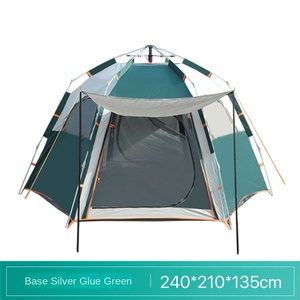 Einfach Aufzubauendes Zelt Outdoor Tragbares Faltbares Automatisches Regenfestes Sechseckiges Verdicktes Campingzelt - Product Image 6