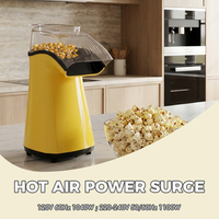 PC-1009 1040W Wadah PC Transparan dengan Sendok Mentega 15x23x31cm Pembuat Popcorn Udara Panas Rumahan