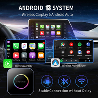 Fuallwin AI Box Carplay adaptador Dongle portátil Android Car Play Netflix YouTube Video 4 + 64G RAM SIM/tarjeta TF