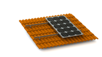 Support de fixation solaire en acier inoxydable pour toiture en tuiles, système de montage solaire, structure de panneau photovoltaïque réglable