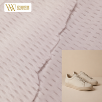 Tissu en maille warp Birdseye en nylon de haute qualité, couleurs personnalisées, résistant à l'eau, extensible et léger pour la tige des chaussures de sport