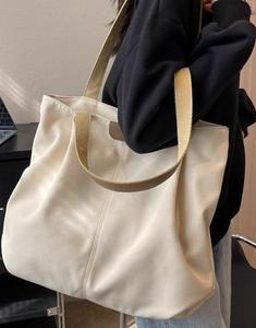 PLAYMAX Summer Fashion Custom Eco-Friendly Superior Quality Large Capacity Casual Minimalist Versatile Canvas <b>Tote</b> <b>Bags</b> Zipper - Product Image 1