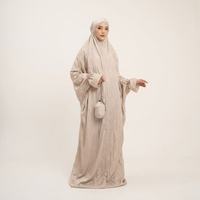 Ensemble de prière Mukena pour femmes, manchettes cloche, vêtements islamiques modestes